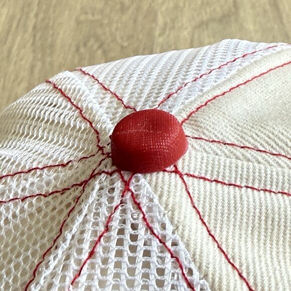 Vintage State Farm Cap Hat Mesh Trucker Red White USA Challenger Caps Advert - Picture 7 of 11